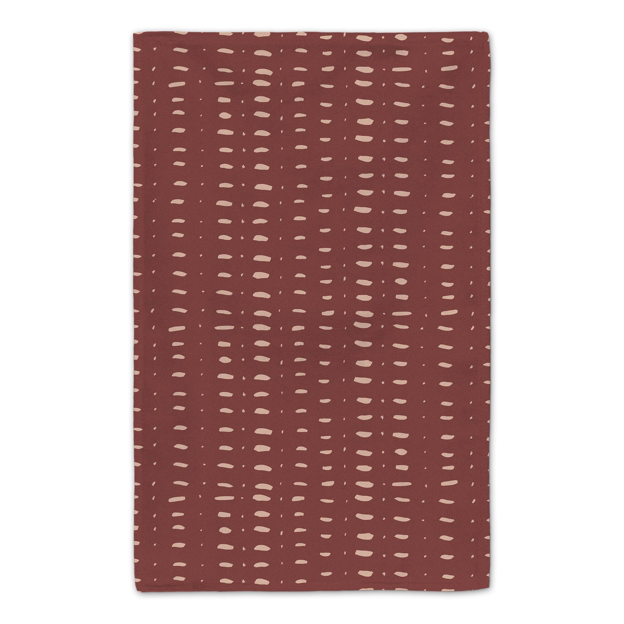 Home Pink Abstract Dots 16" x 25" Tea Towel Set of 2